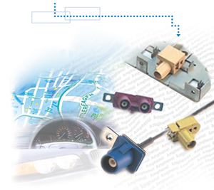 Ver imagen completa... Fakra, Conectores coaxiales automotrices